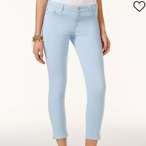 🎉HP🎉Michael Kors Izzy Cropped Skinny Jeans, Light Blue, Size 12